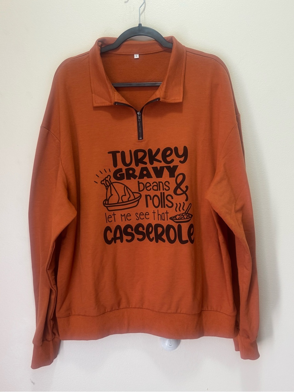 NWOT Thanksgiving 1/4 Zip Pullover